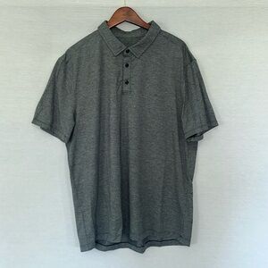 Grey Lululemon Short Sleeve Polo Shirt